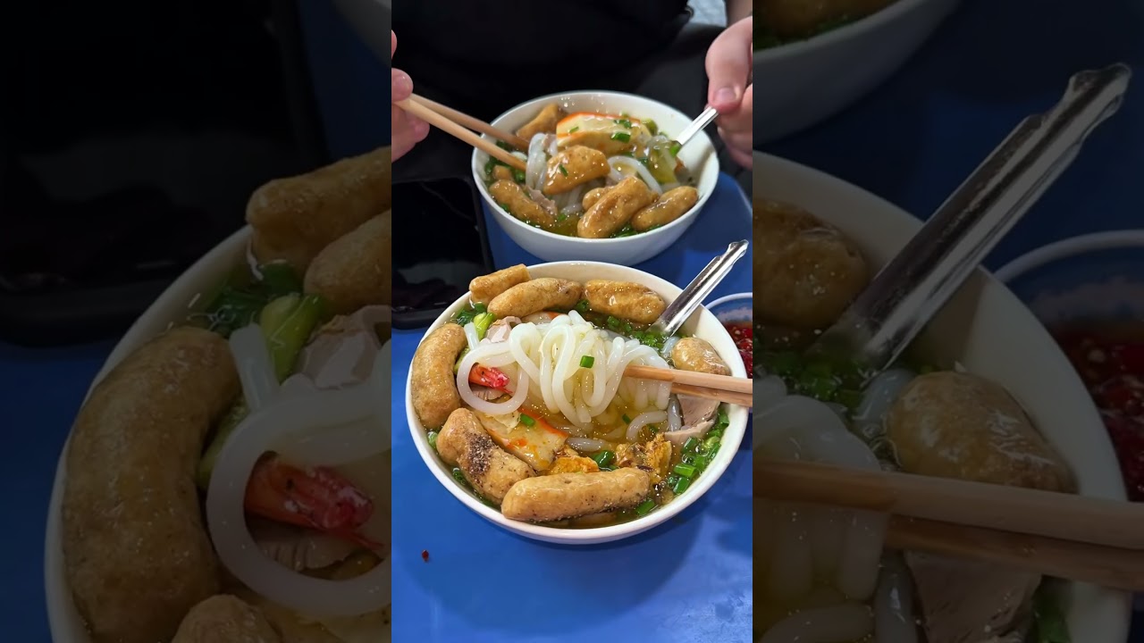 Bánh canh cua siu ngon. #shorts #streetfood #food #foodie #foodlover #review #saigon #amthuc #anvat