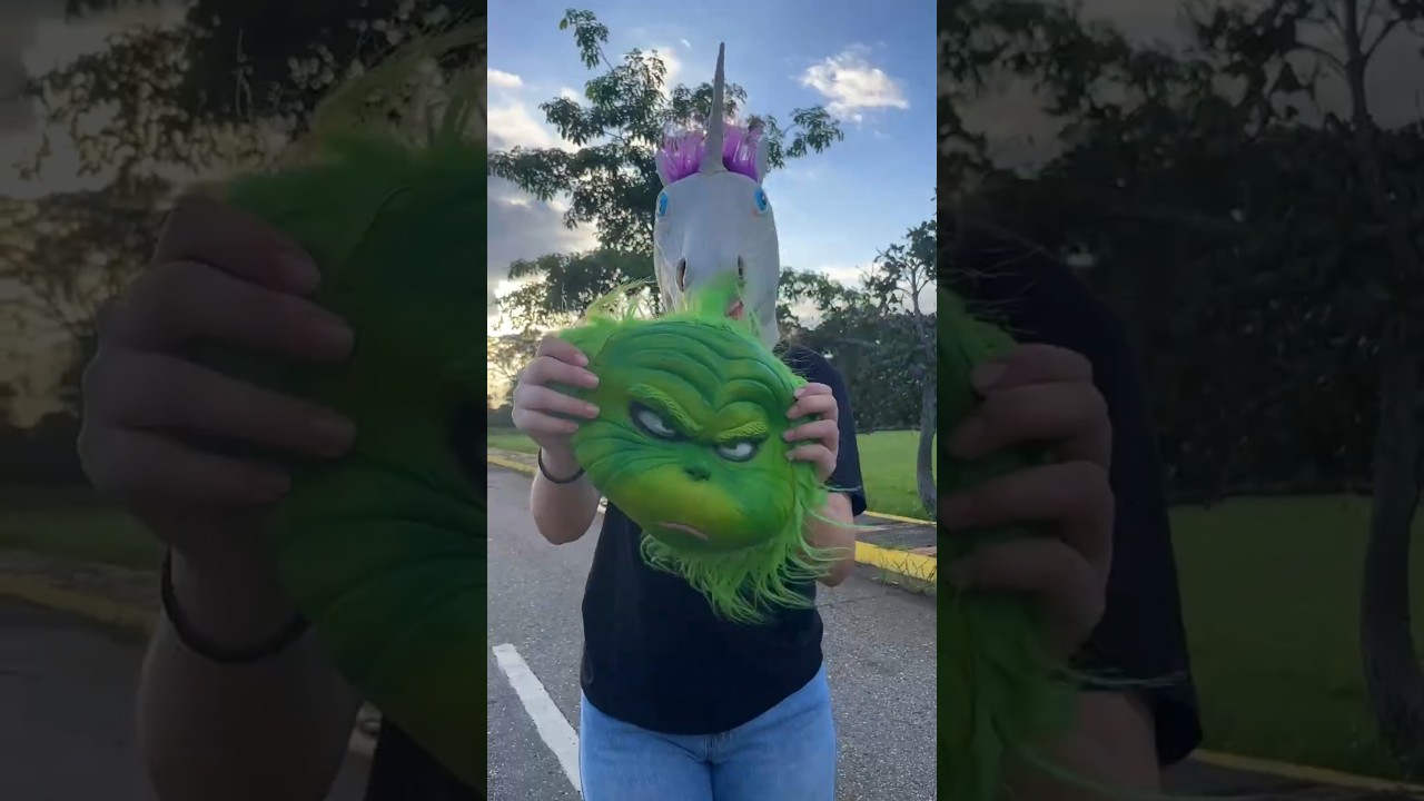 Mi novia se convirtió en el Grinch 💚 #grinch #pareja
