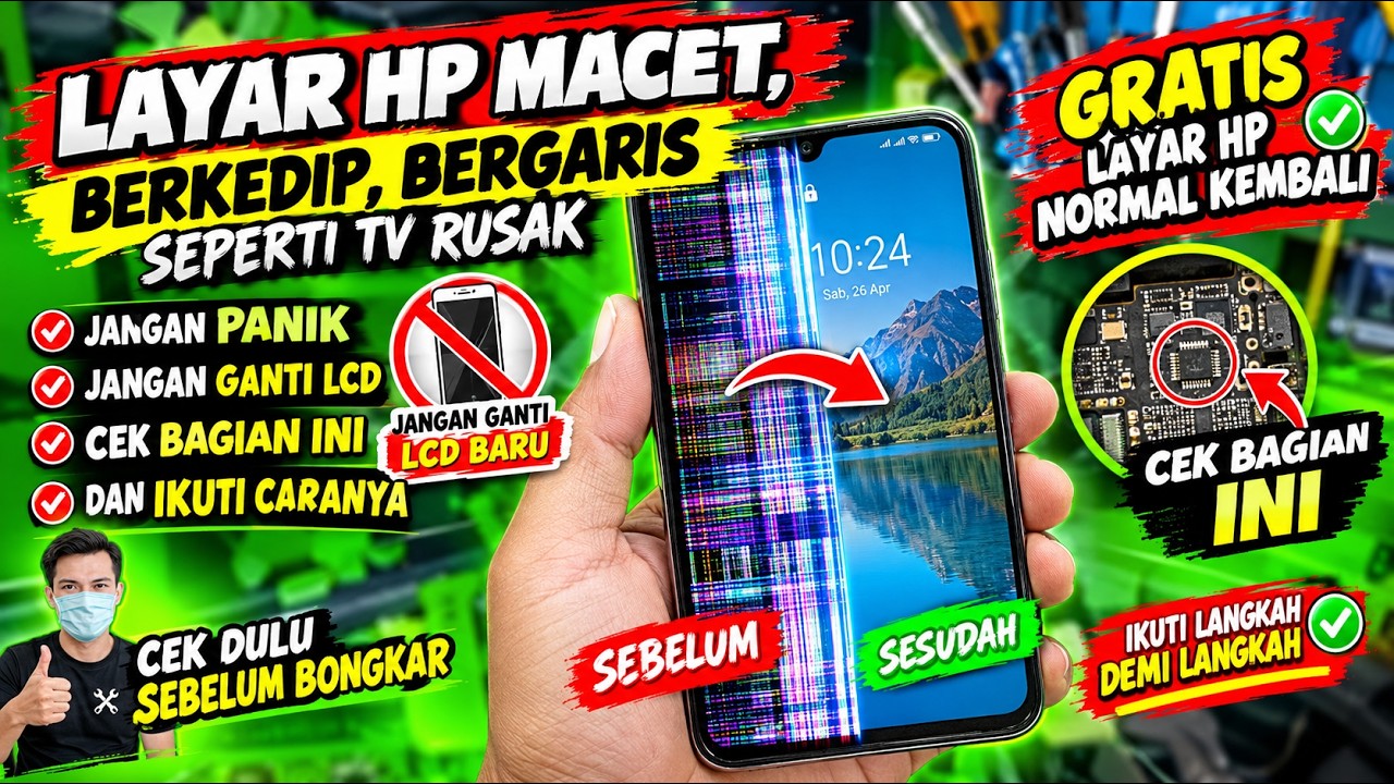 Jangan Panik, Begini Cara Memgatasi Layar Tiba-tiba Error, Berkedip, Hidup Mati, Tidak Bisa Sentuh.