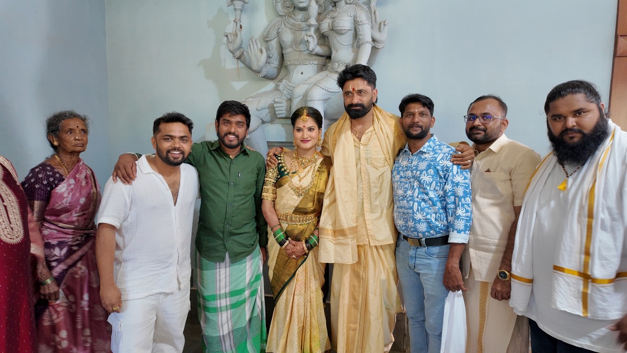 Dharmasthalaದಲ್ಲಿ ಮಂಜಣ್ಣ ಮದುವೆ | Bigboss ದೋಸ್ತಾ #HanuDhanu ಮಜಾ ನೋಡಿ 🤣 |  BIGBOSS MANJANNA MARRIAGE
