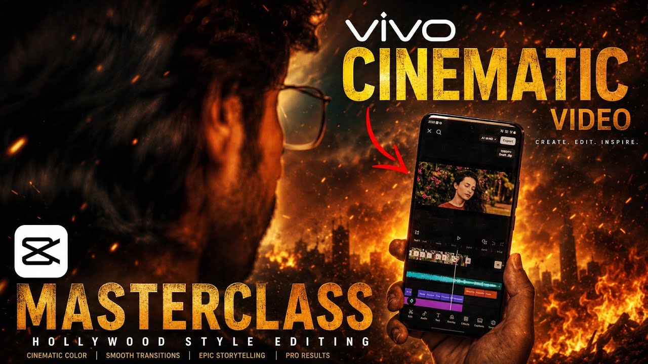 How To Edit CINEMATIC VIDEO In VIVO SMARTPHONE Using CapCut | MASTERCLASS NO 1