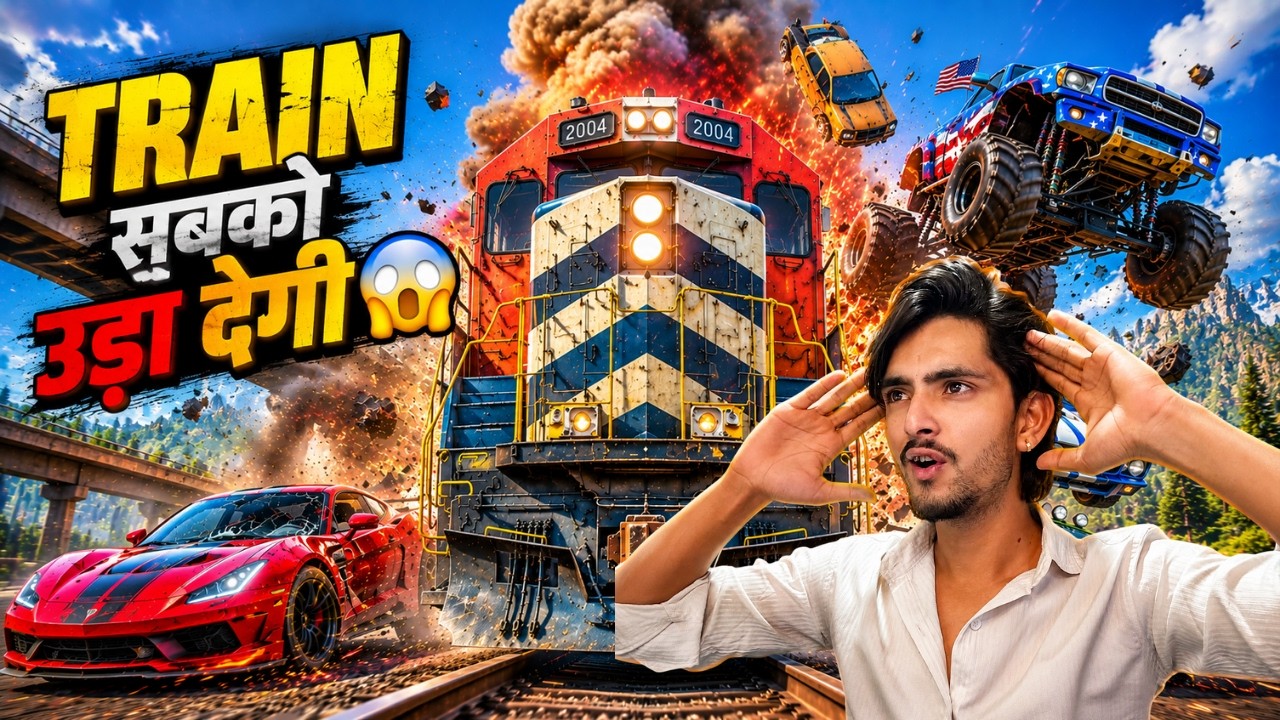 GTA 5 LIVE 🔥 Can I Stop This Train With Cars? 😱