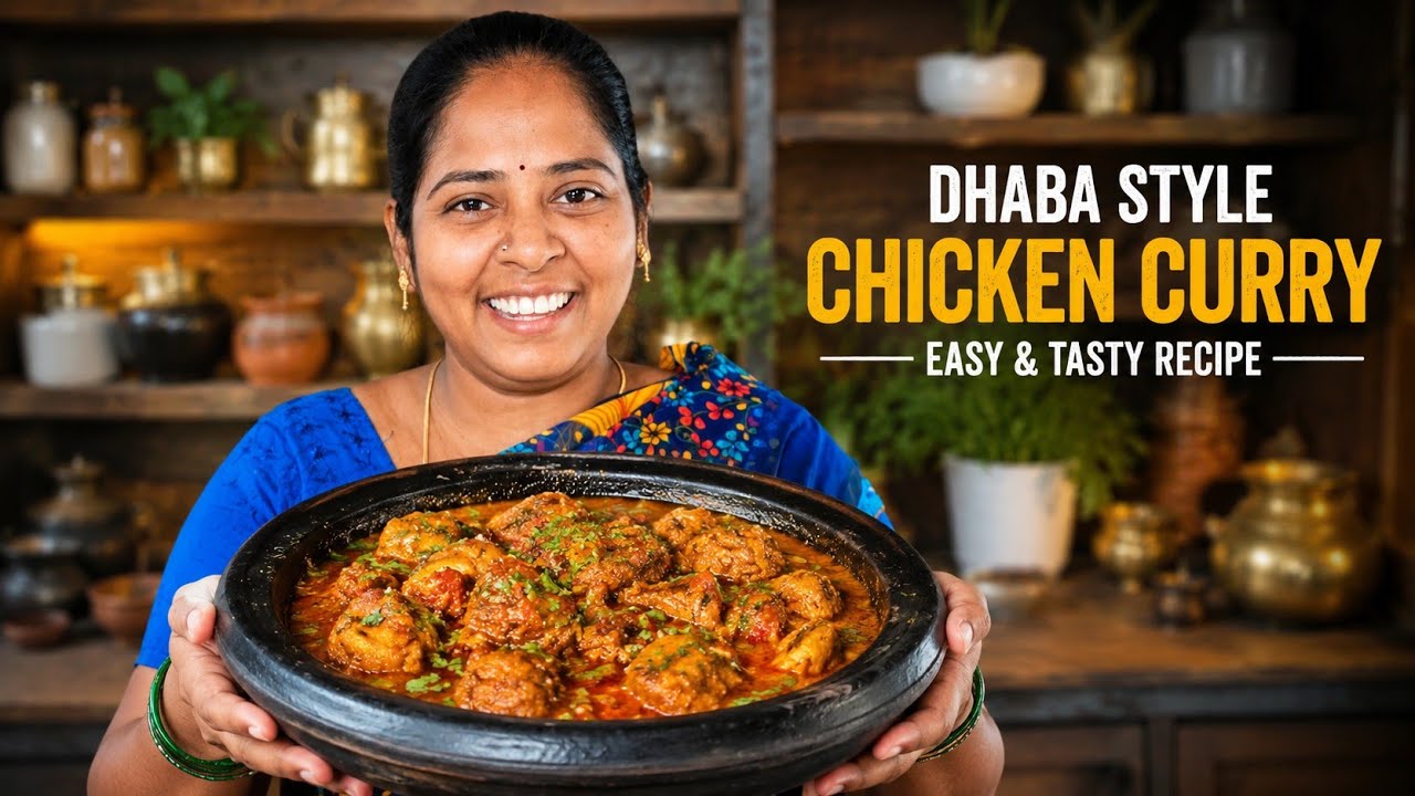 🏠Dhaba ✨Style🍗Chicken Curry🍲 #food #cookwithmeena #chicken #chickenrecipe  #foodpassion #recipe