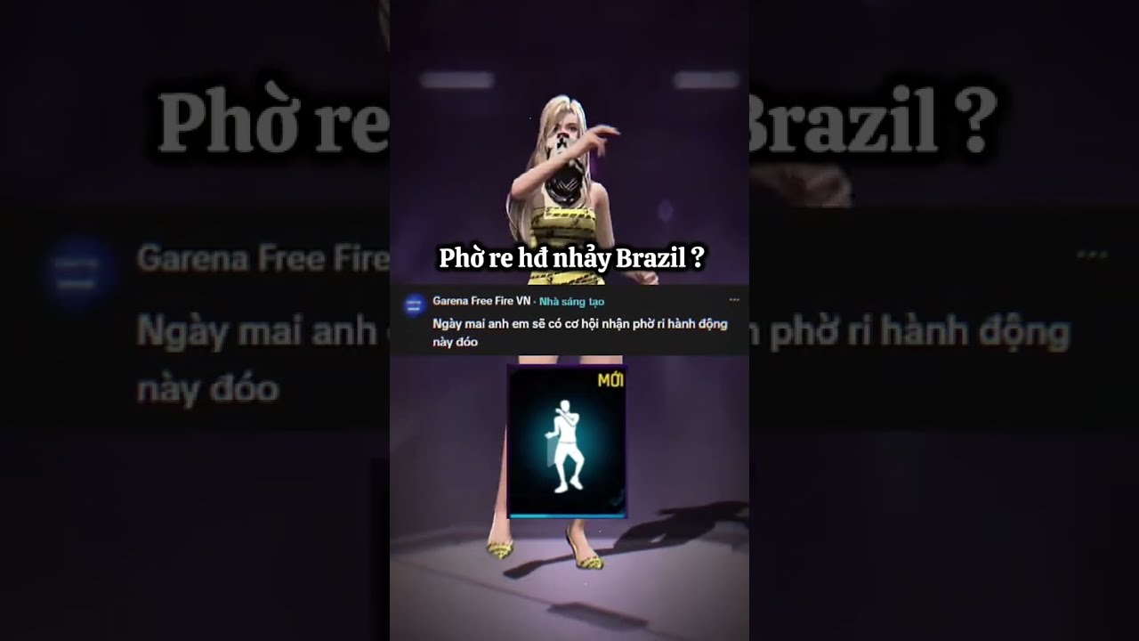 Anh Gà phờ re hành động nhảy Brazil vào ngày mai trong freefire  #FreeFire