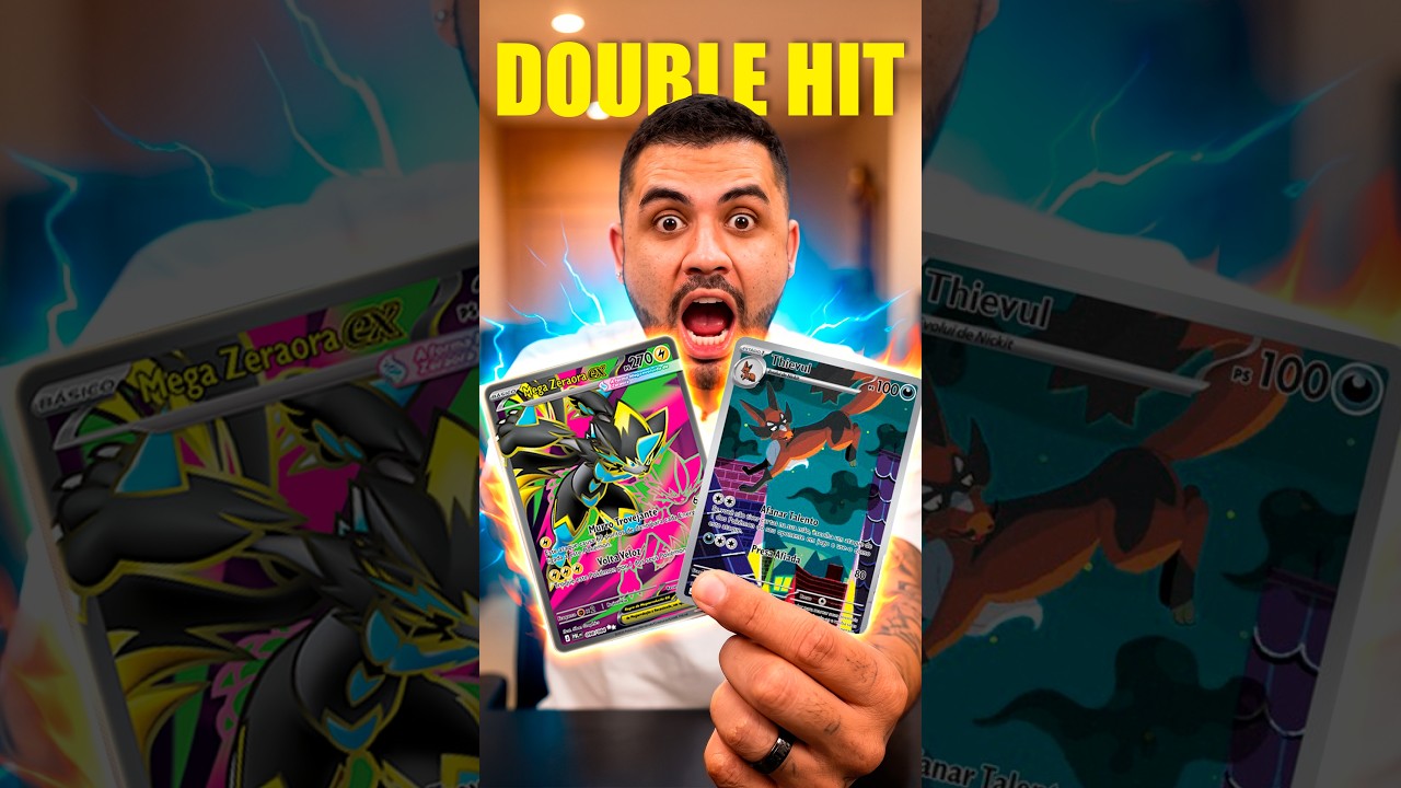 TIREI DOUBLE HIT EM ESCURIDÃO ABSOLUTA  #pokemon #tcg #escuridaoabsoluta #pitchblack