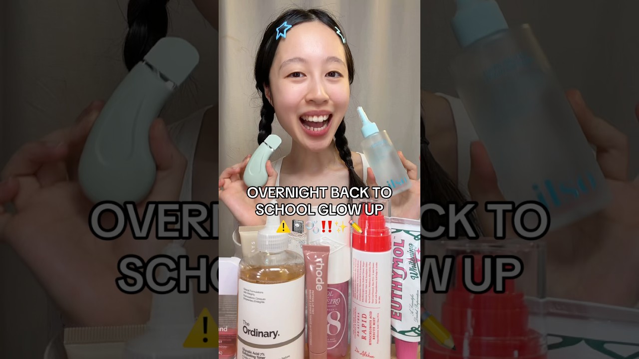 How to GLOW UP the night before school 📓✨