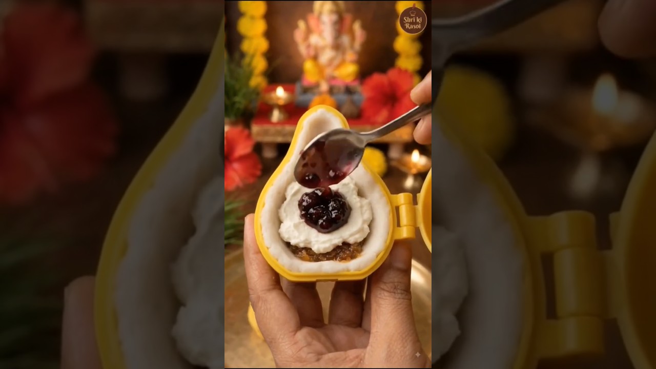 सिर्फ़ 15 मिनट में तैयार Cheesecake Modak 🤤🤤 #shorts #shortvideo #viral #youtubeshorts #ytshorts #yt