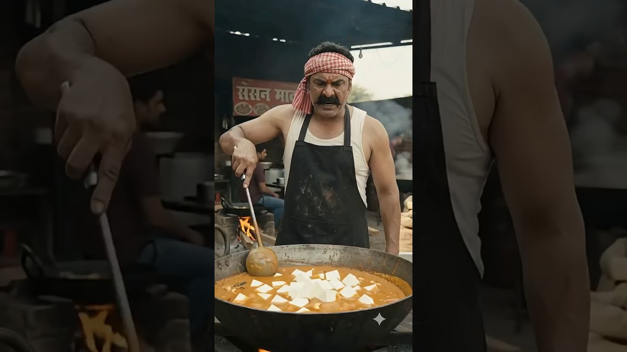 🔥 55 मिनट में 5,000 प्लेट शाही पनीर! 😱 how??🤯#cooking #challenge #shorts #fyp #viral #youtubeshorts