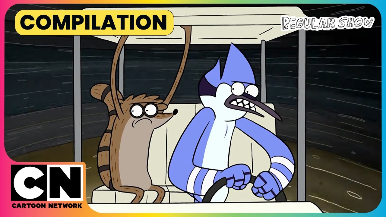 Mordecai & Rigby Spin Their Way To Victory!🚗🏆| Regular Show 😍| Animated Cartoon Series | @cnindia​