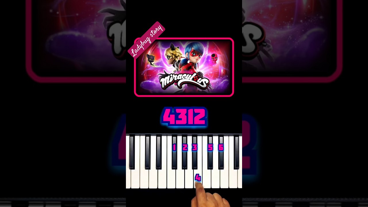 Miraculous - Theme (The tales of ladybug) Piano Tutorial #miraculousladybug #piano #theme #tutorial