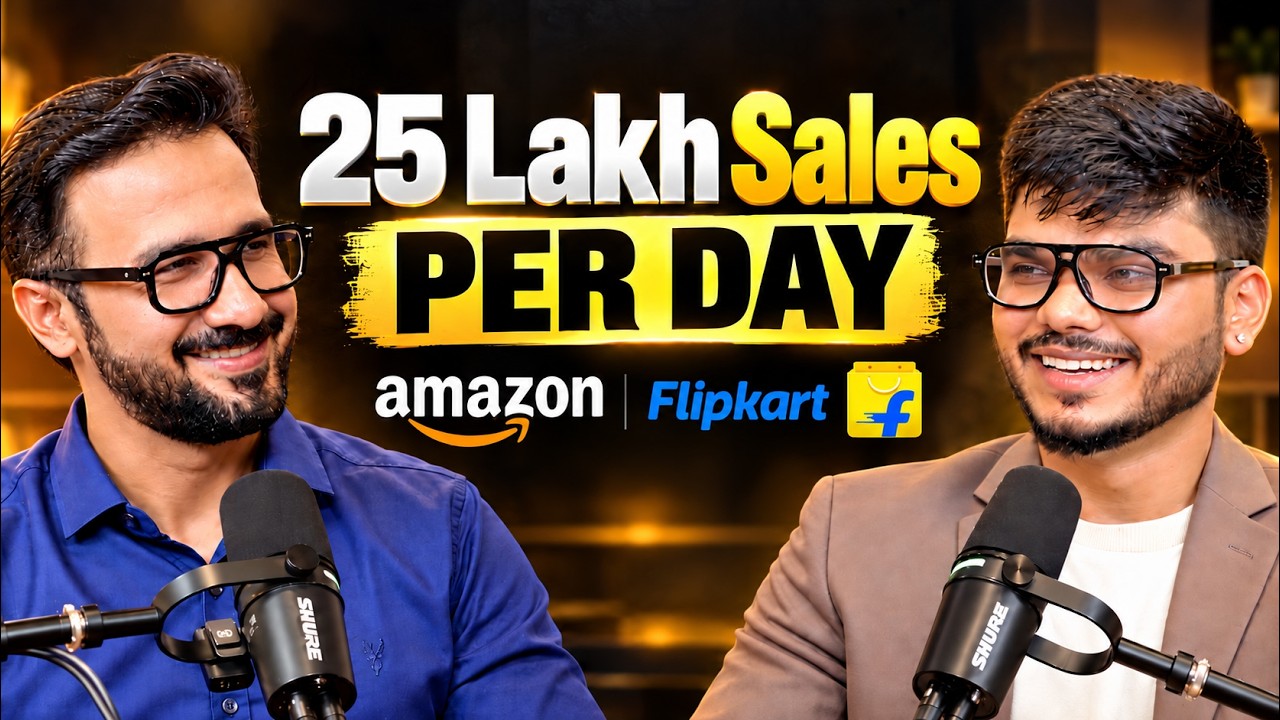 How He Built a ₹25 Lakh/Day Ecommerce Business on Amazon & Flipkart | Strategies Revealed 🔥