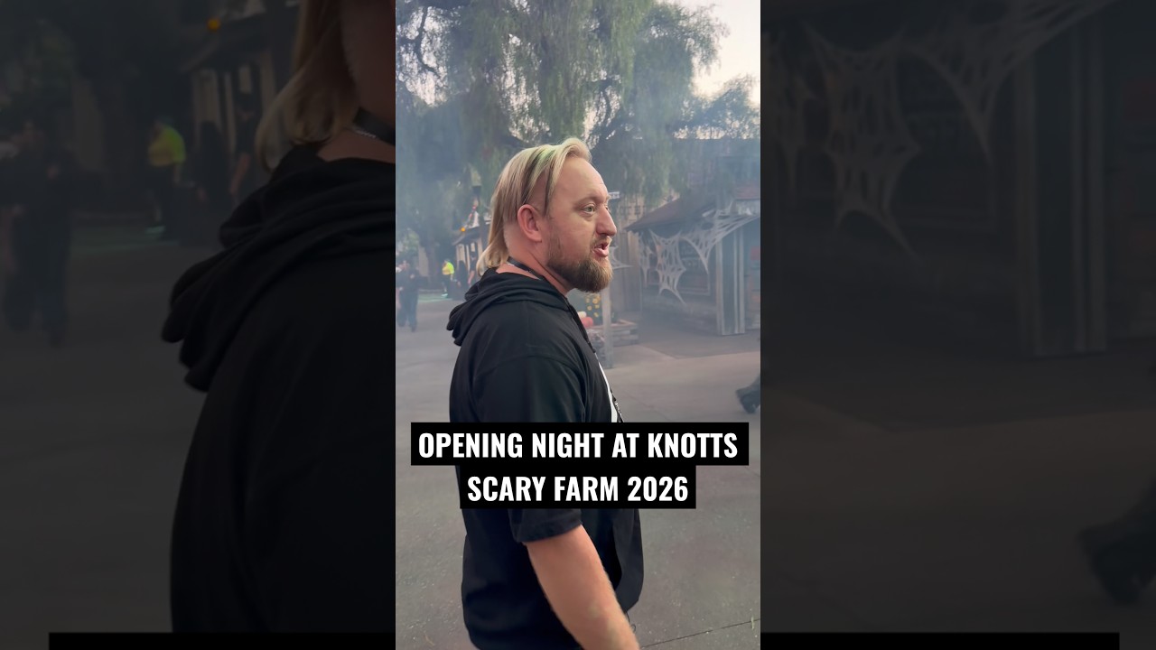 OPENING NIGHT AT KNOTTS SCARY FARM #scaryfarm #knottsscaryfarm2026 #ghosttown #djhuntsofficial