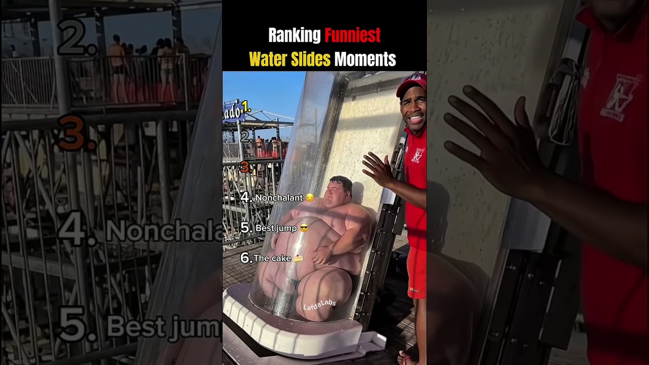 Ranking Funniest Water Slides Moments 😨😂#shorts #ytshorts #youtube #trending #funny #viralshorts