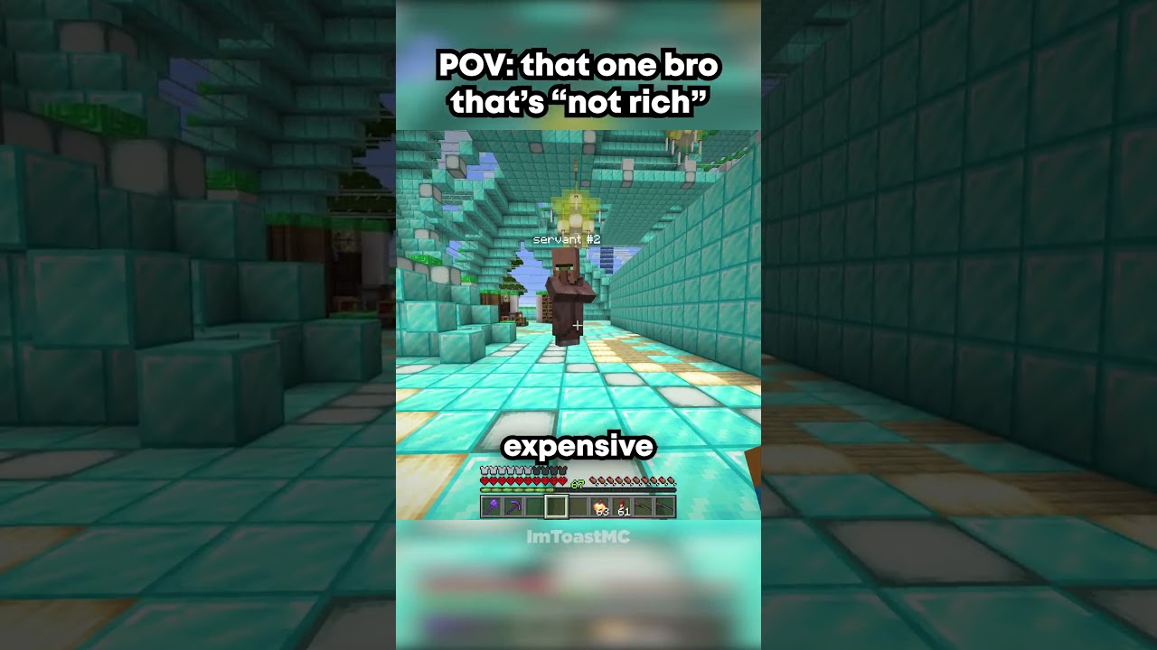 Minecraft Rich Friend Moment 😭✌️