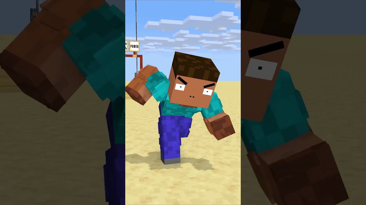 HELP Herobrine To Power Up Be The Strongest And Break Bedrock #minecraft #anime #minecraftanimation