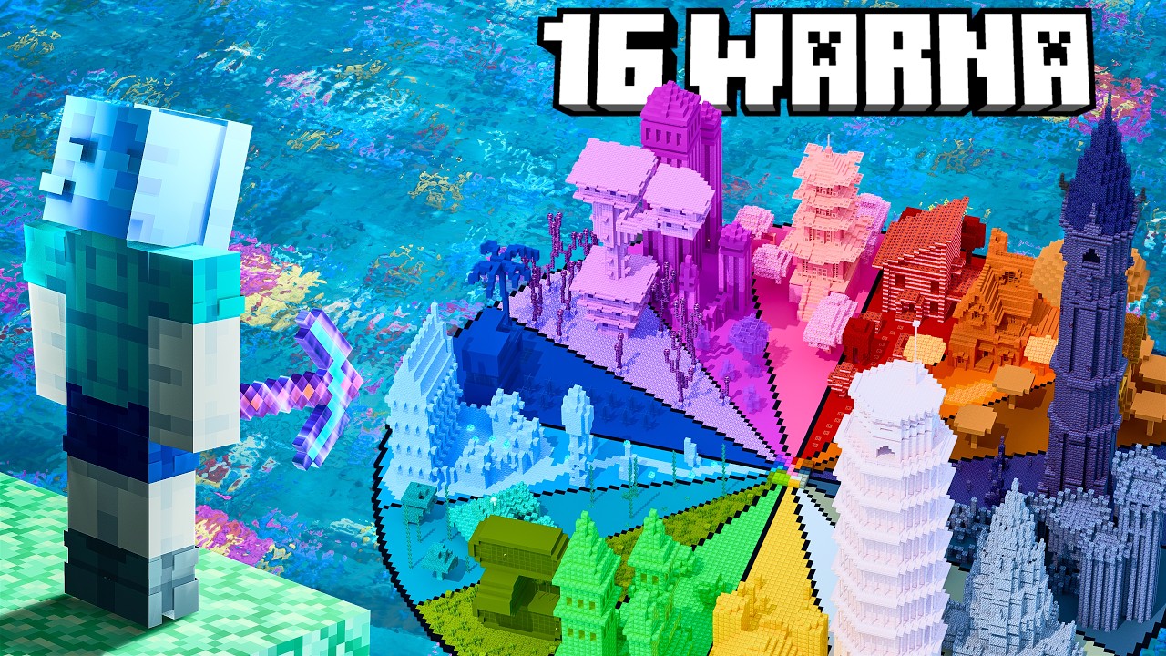 Gw Mewarnai Biome di Minecraft di Hardcore