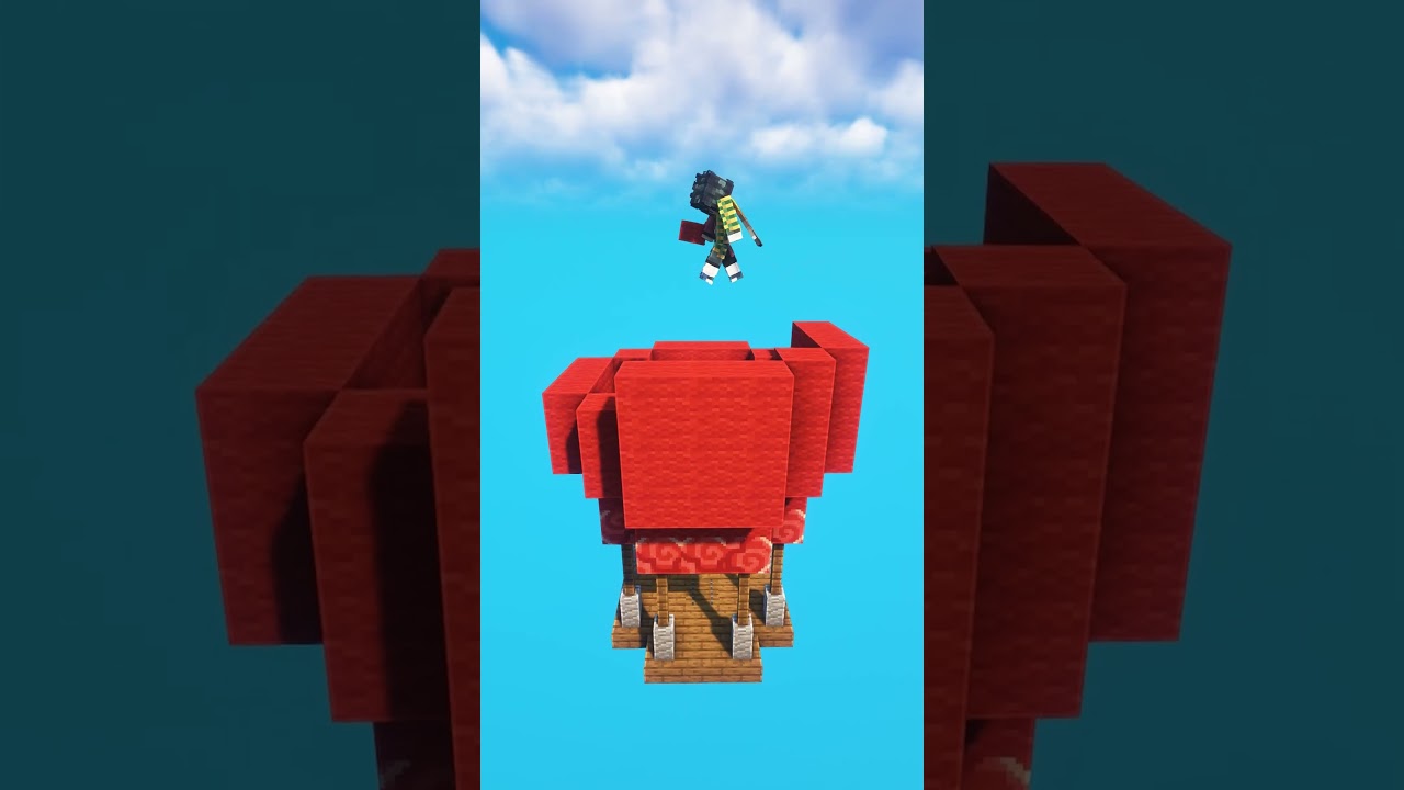 Minecraft Balloon House🎈🏠 #shorts