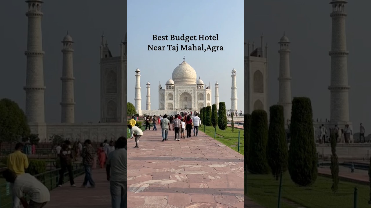 Taj Mahal nearest stay ( just 100 meters walk )! #Tajmahal #Agra #Hotel #hotelinagra #shortsviral