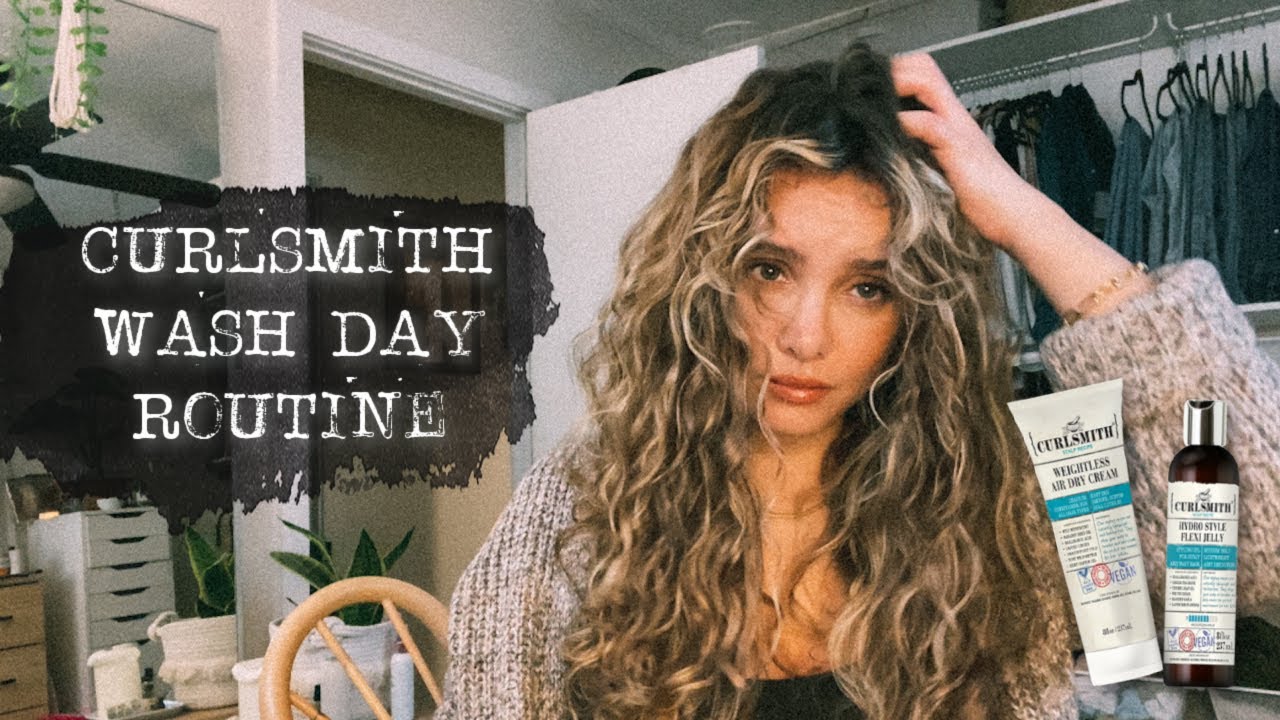 an easy wash day routine for 2b / 3a hair ft. Curlsmith
