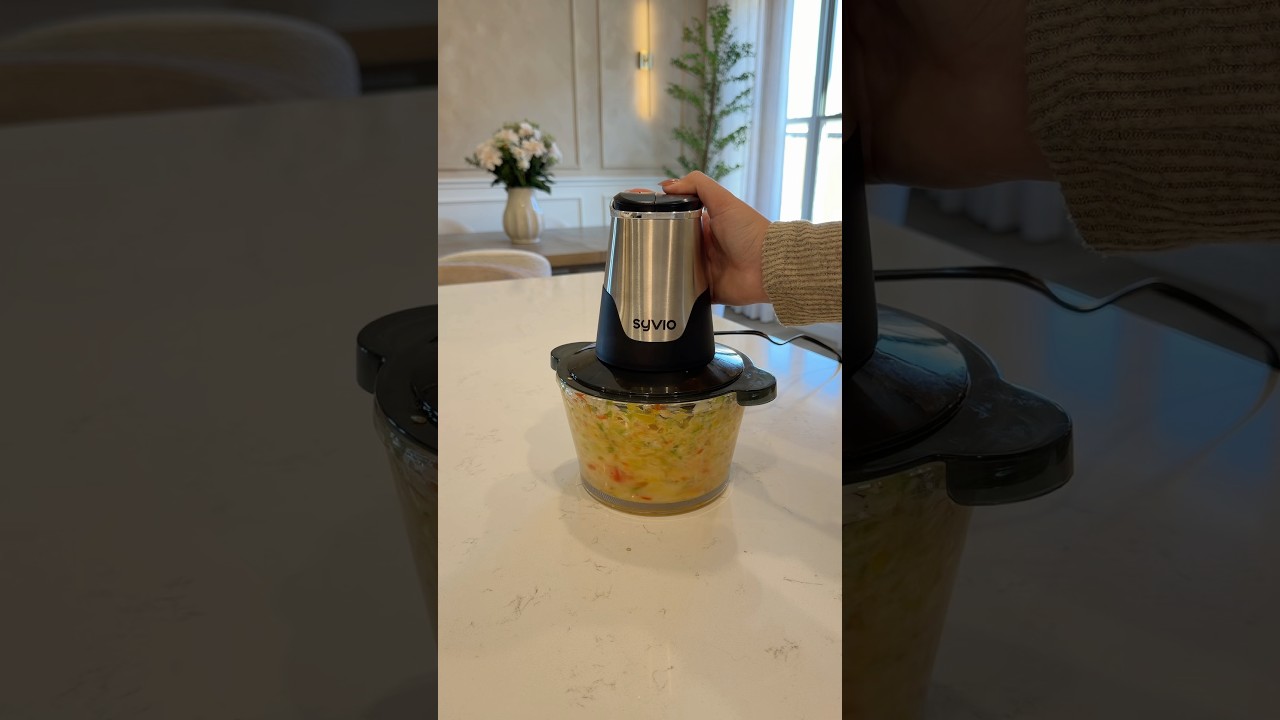 Procesador  con 2 bowls para carne y verduras 🔪 #kitchen #cooking #home