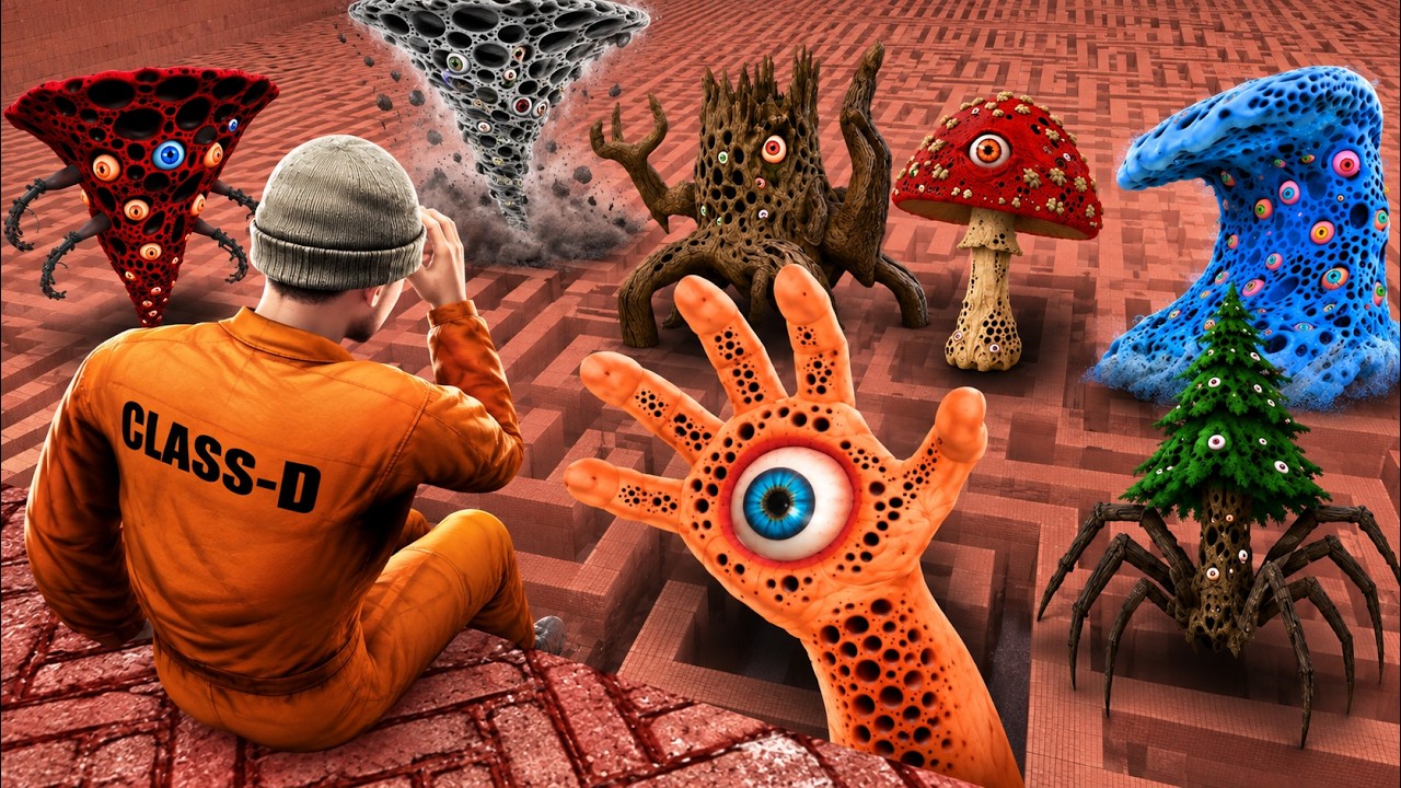 ME ENFRENTO a 100 MONSTRUOS TRIPOFOBIA en el LABERINTO SCP | GARRY'S MOD
