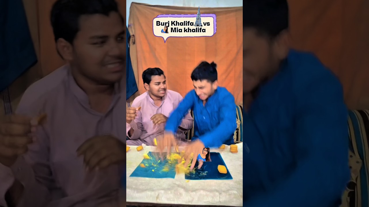 Burj khalifa vs Mia khalifa challenge 😱🫢😂 #biscuitchallenge #funnyvideos #foodgame