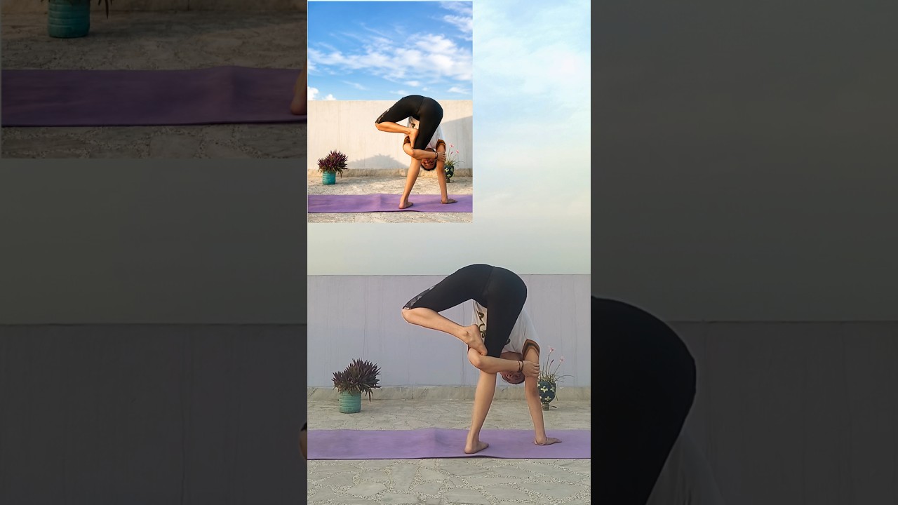Give it a try😉#yoga #yogagirl #flexibility #youtubeshorts #shortsfeed #trending