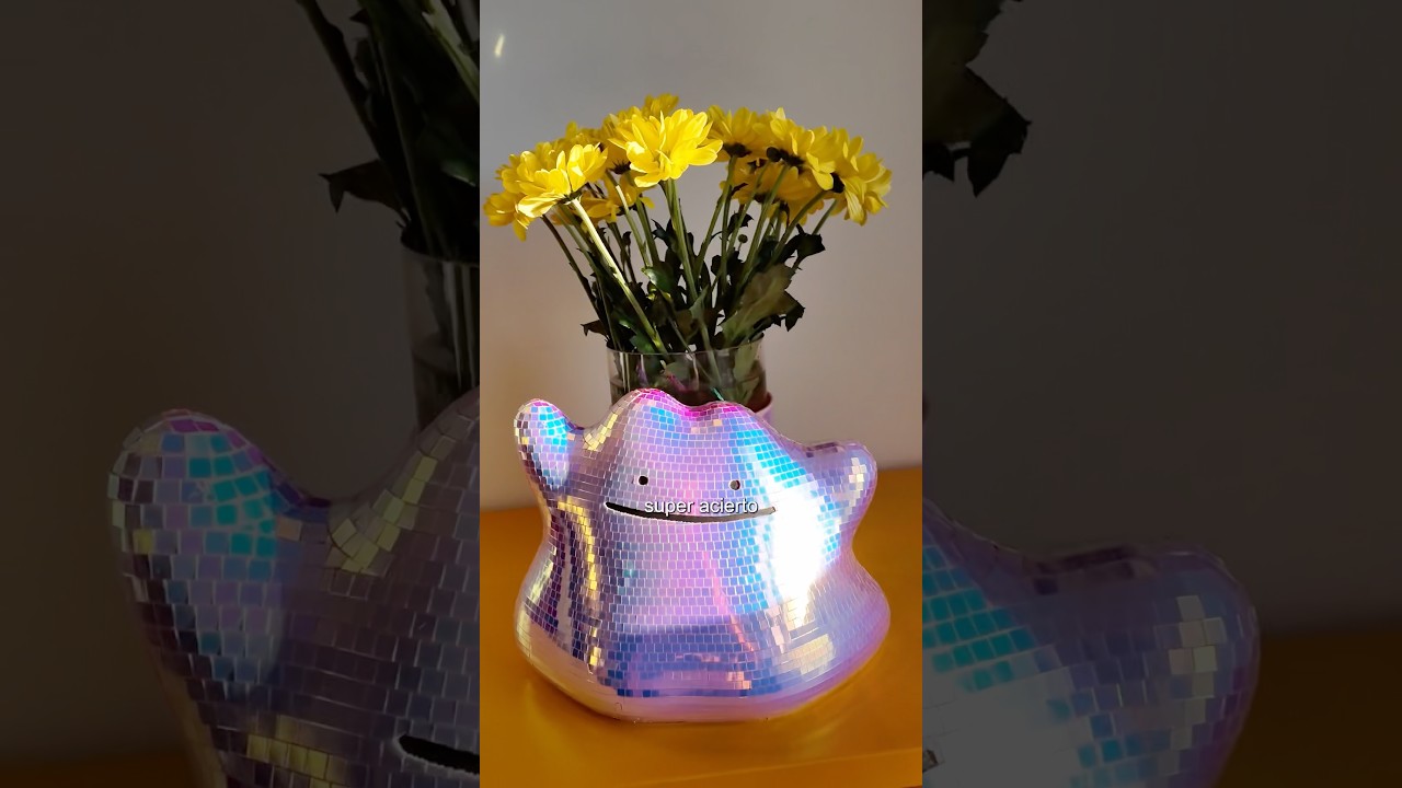 Hice al Disco-Ditto florero! 🌼💖