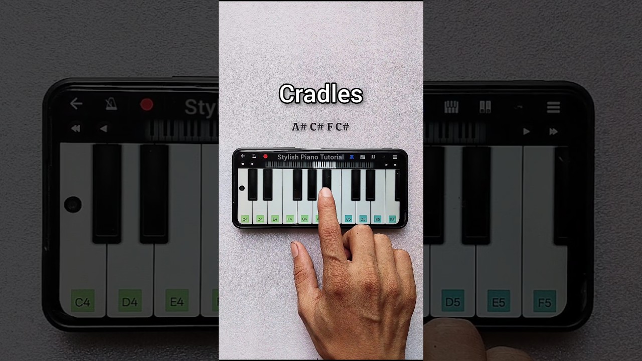 Cradles Piano Tutorial #shorts
