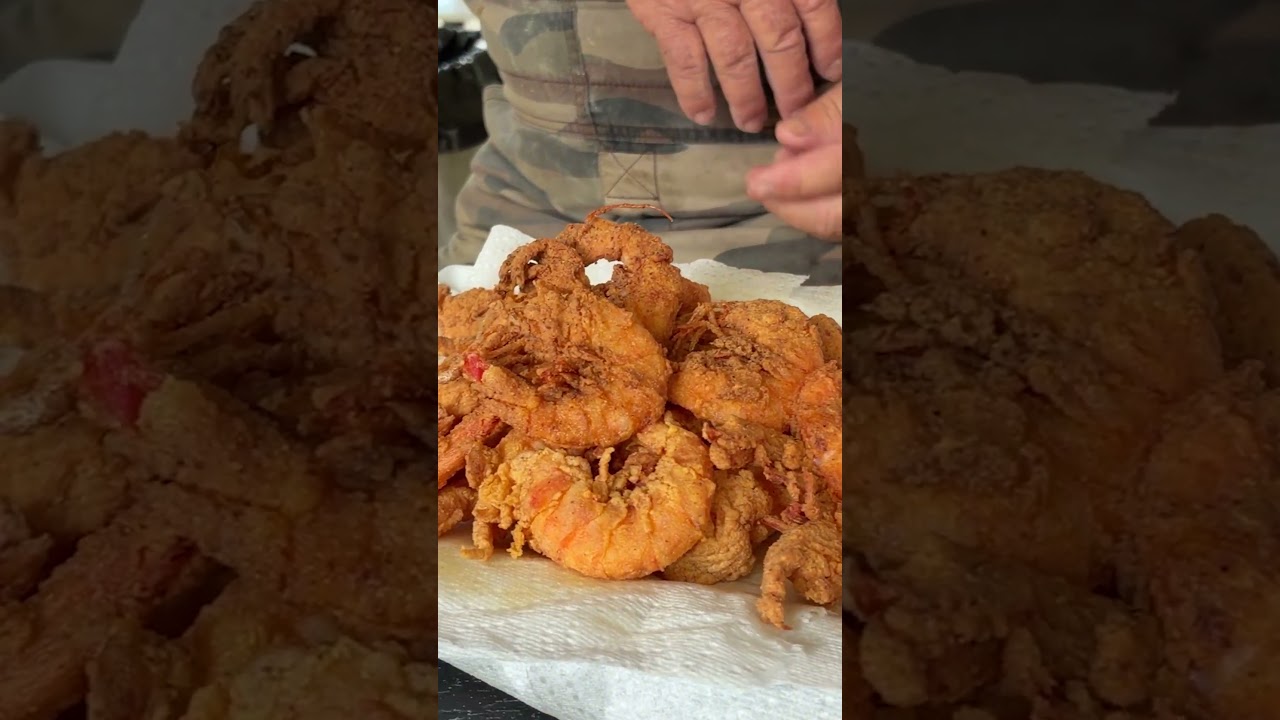 Eating SOFT-SHELL SHRIMP!