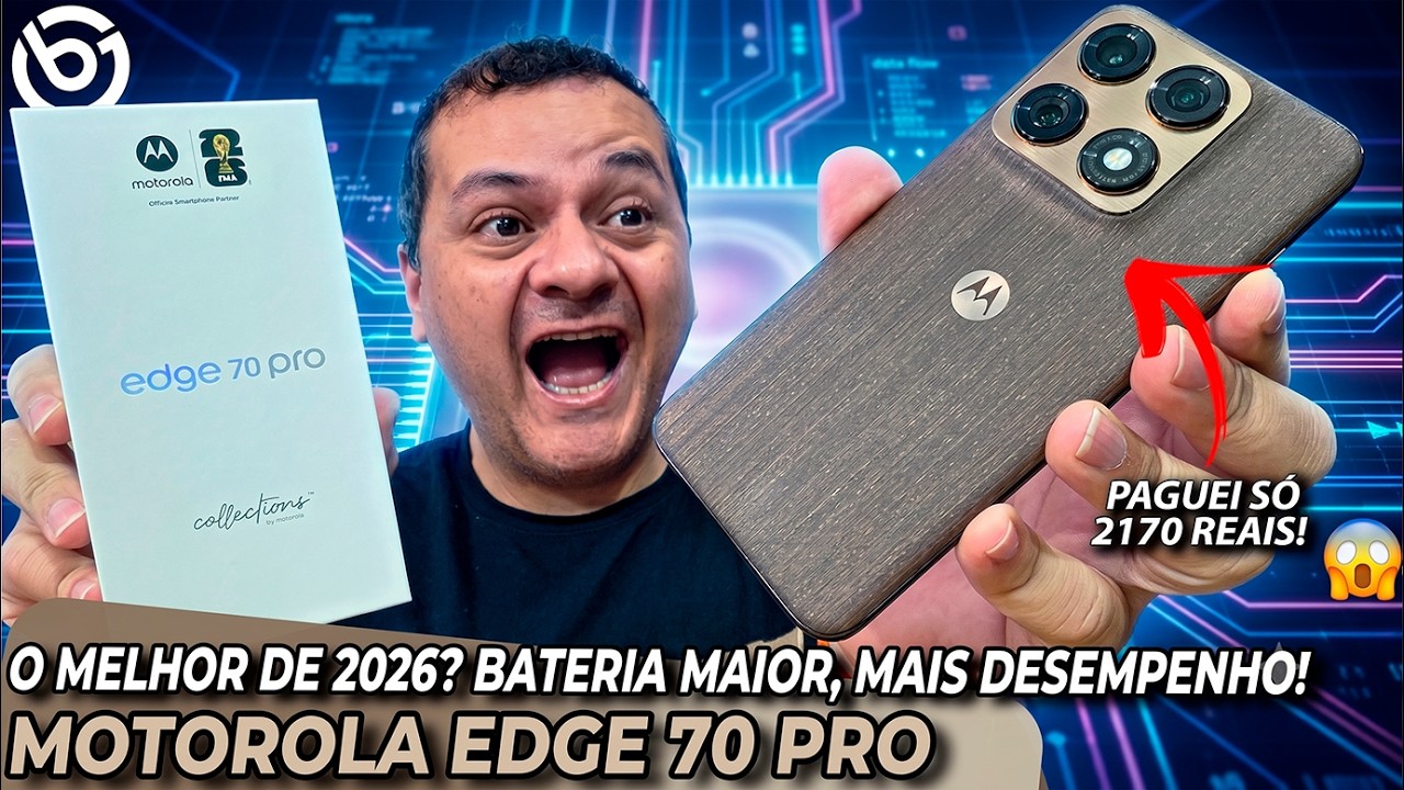 Edge 70 Pro - O MELHOR de 2026 ? TÁ NA MÃO! E com Preço CAMPEÃO!