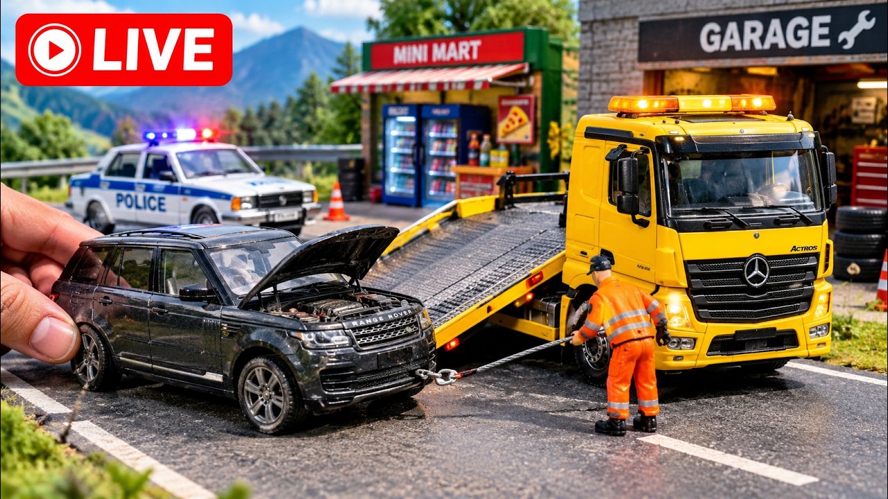 Tow Truck Rescue of Broken Cars Compilations