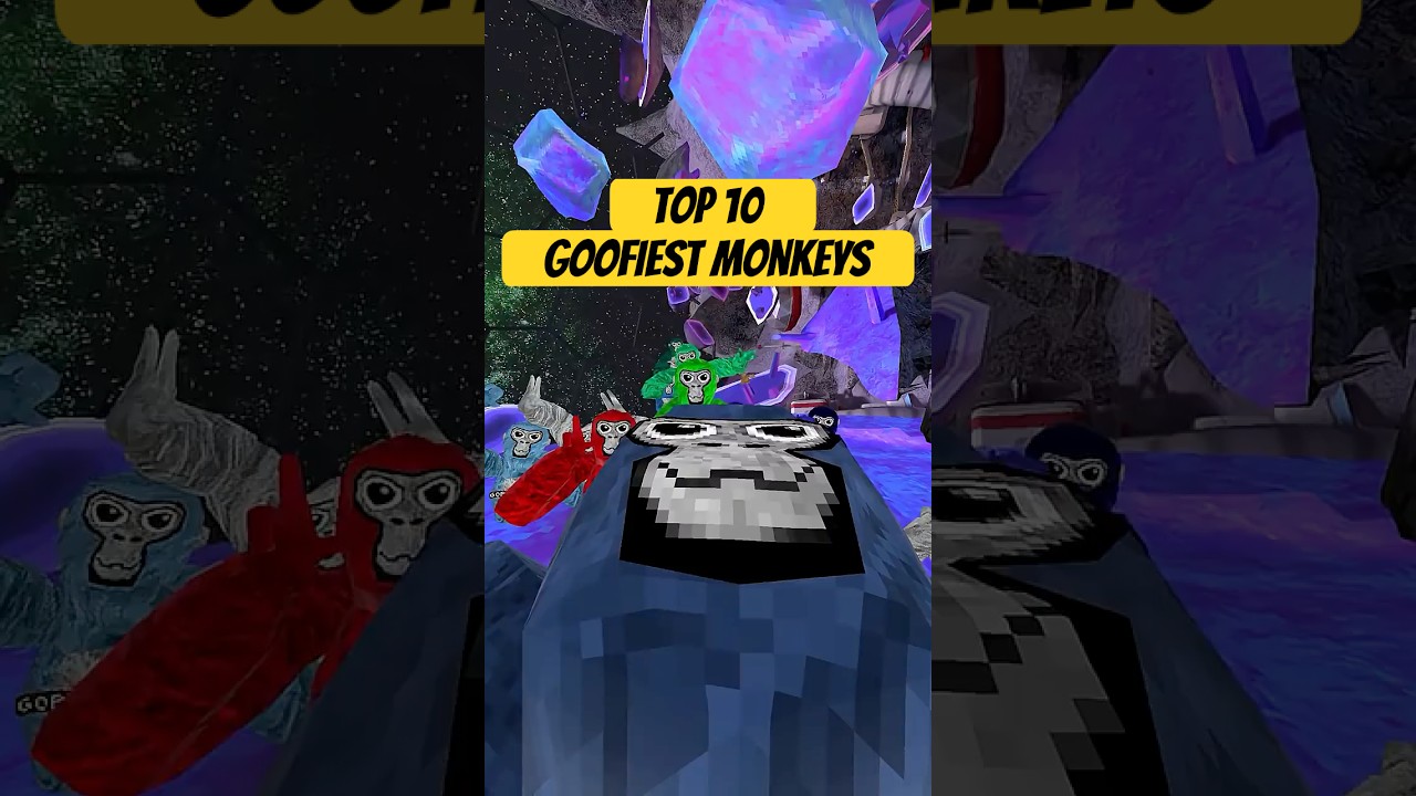 Ranking the 10 goofiest monkeys in Gorilla Tag #gorillatag #gtag #funny