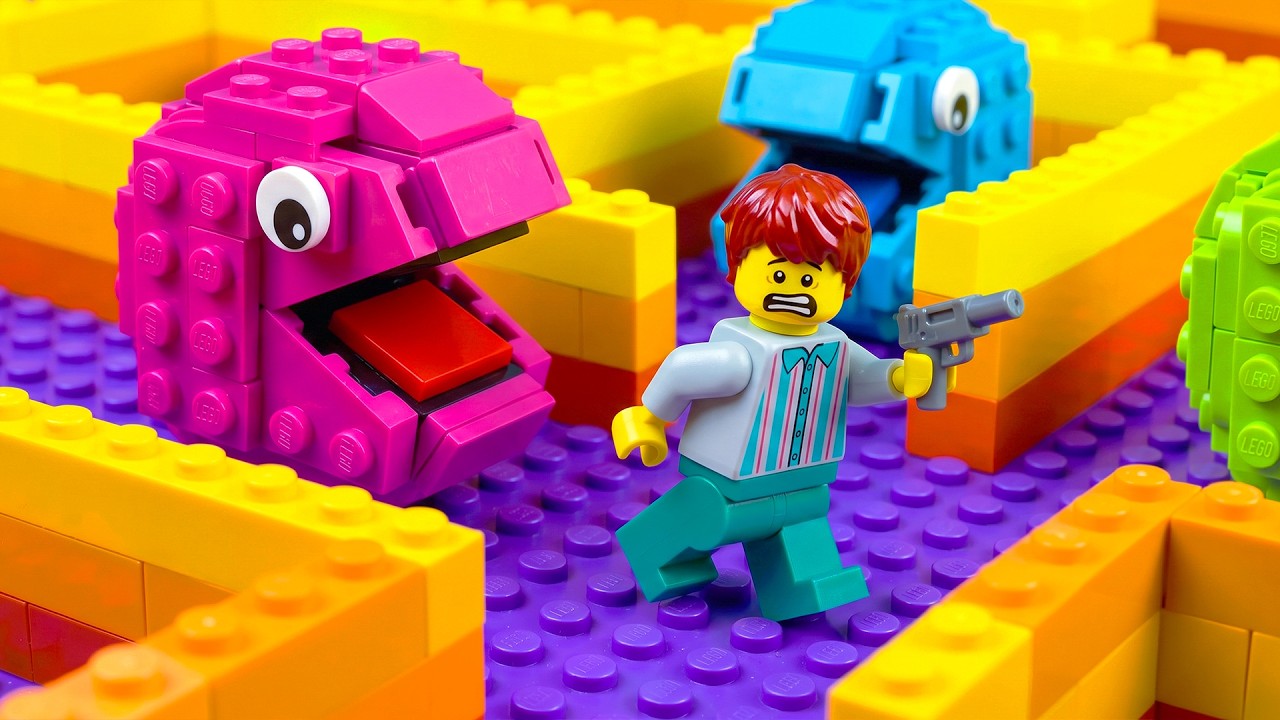 What If Pac-Man Arcade Game Comes to Life in LEGO City? | LEGO Land | Lego Stop Motion