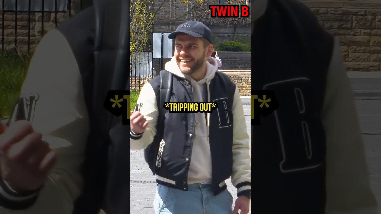 Time Traveller Twins Prank 🤣🤯 #twins #pranks #dejavu #glitchinthematrix @ManshowrOfficial in bio🤝