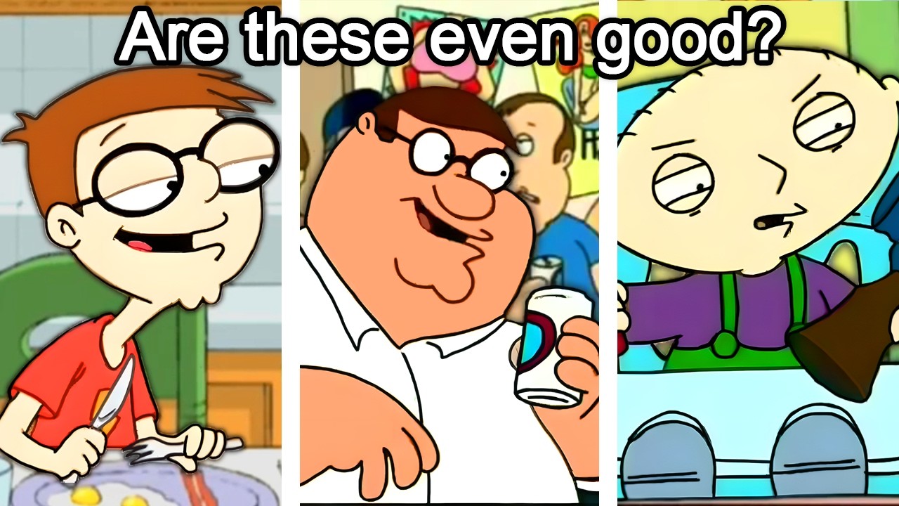 we watched OLD Seth MacFarlane pilots.. they're so stupid.