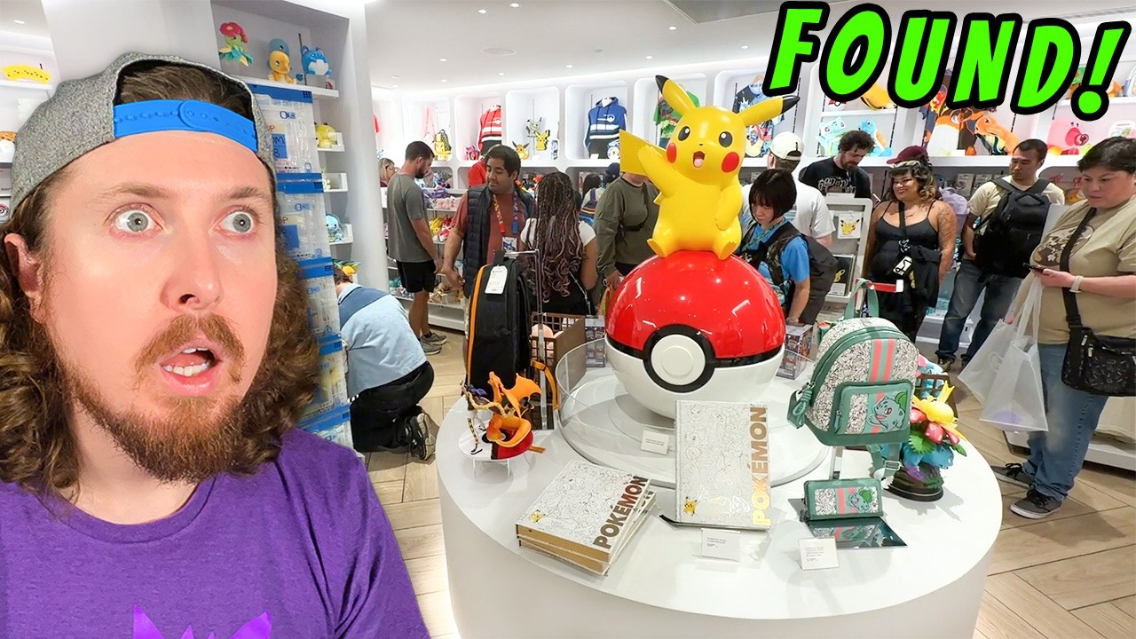 Searching for EVERYTHING Pokemon in NEW Nintendo Store!