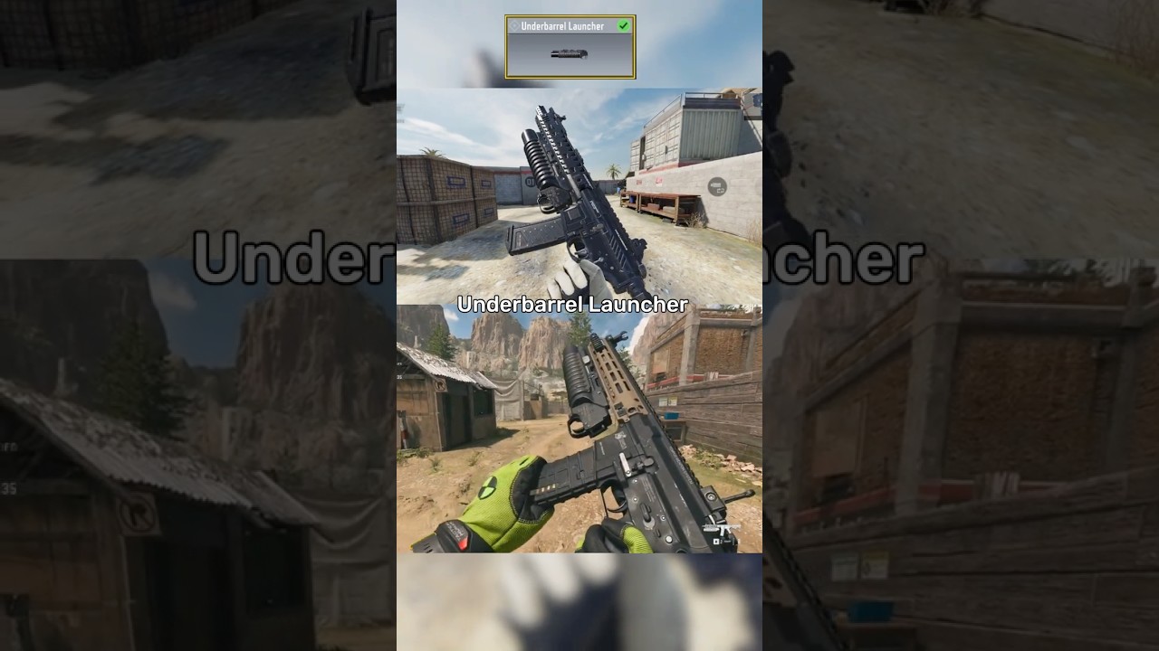 Underbarrel launcher Attachments in Cod Mobile Vs. MW2 #codm