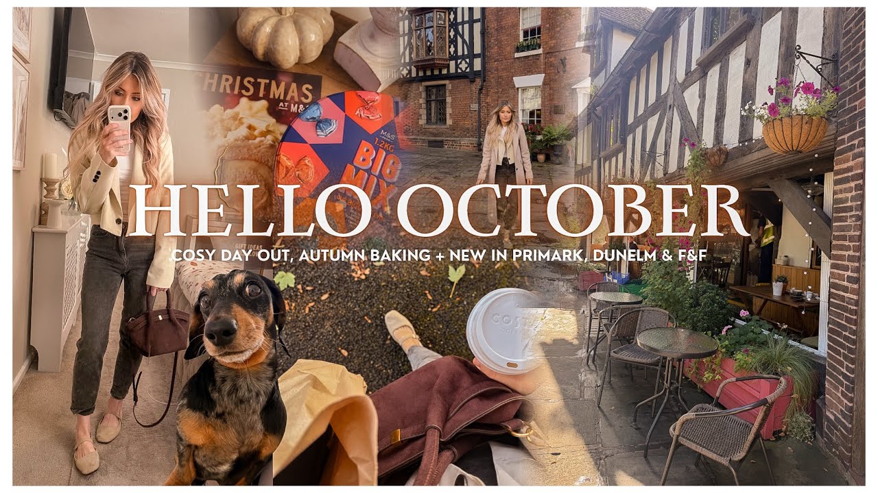 October Days 🍂 Cosy Autumn Vlog, Baking + Primark, Dunelm & F&F