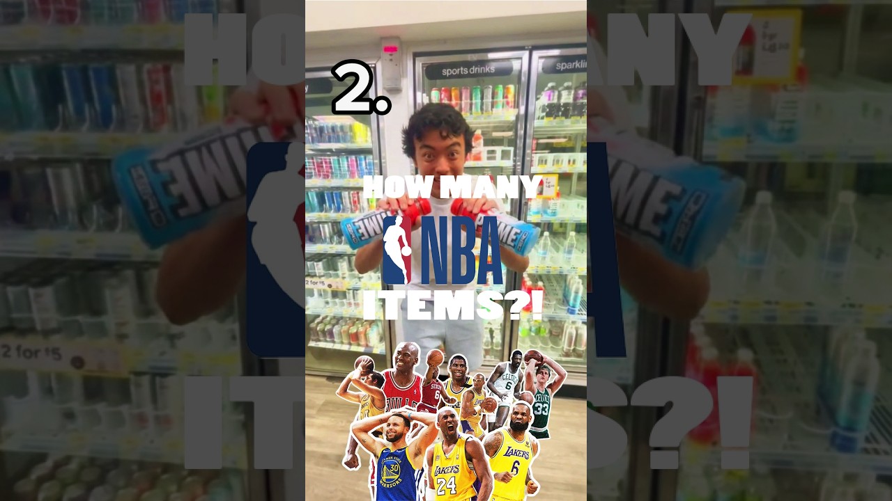 How Many NBA Items Can We Find?! 🏀 #shorts #nba