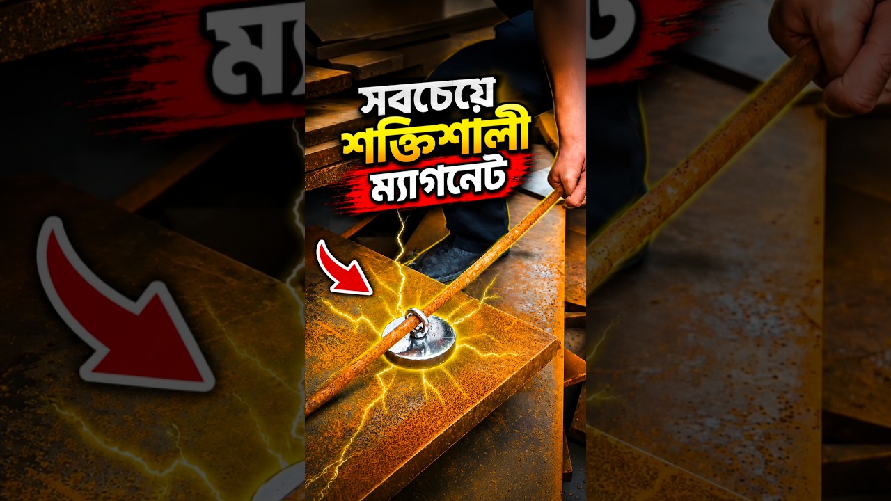 এই ছোট্ট Magnet এত শক্তিশালী! 😱 | Neodymium Magnet #shorts