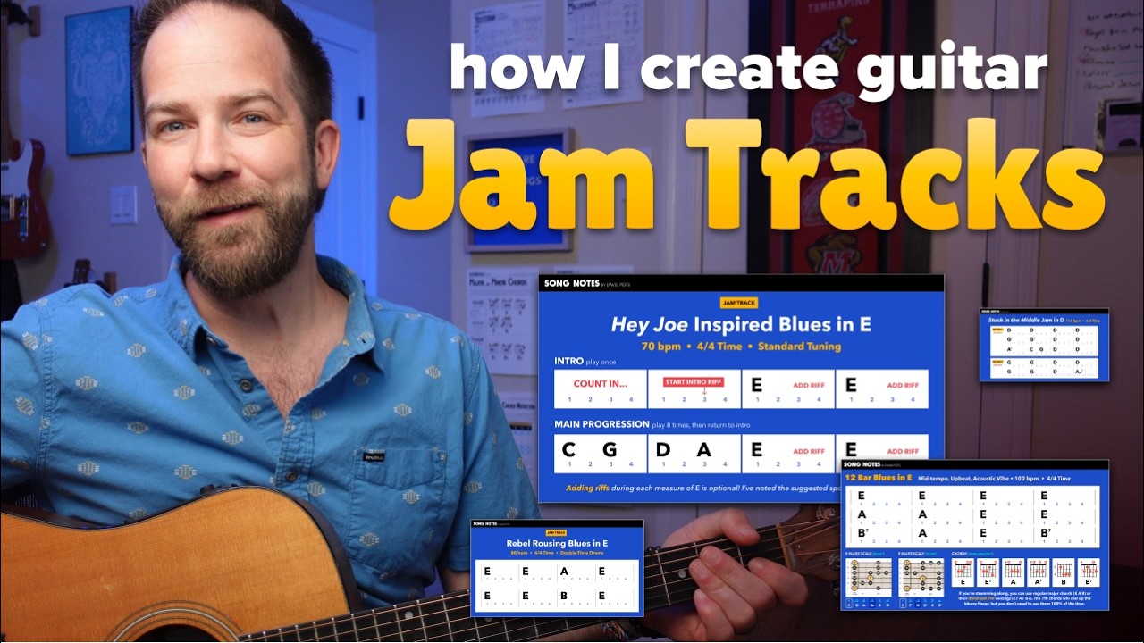 How I Make JAM TRACKS for Fun Guitar Practice (GarageBand DAW Tutorial)
