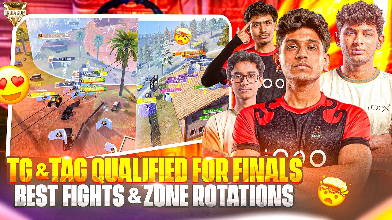 TG & TAG QUALIFIED FOR FFMIC FINALS🔥💀 | BEST FIGHT & ZONE PREDICTIONS | FREE FIRE ESPORTS