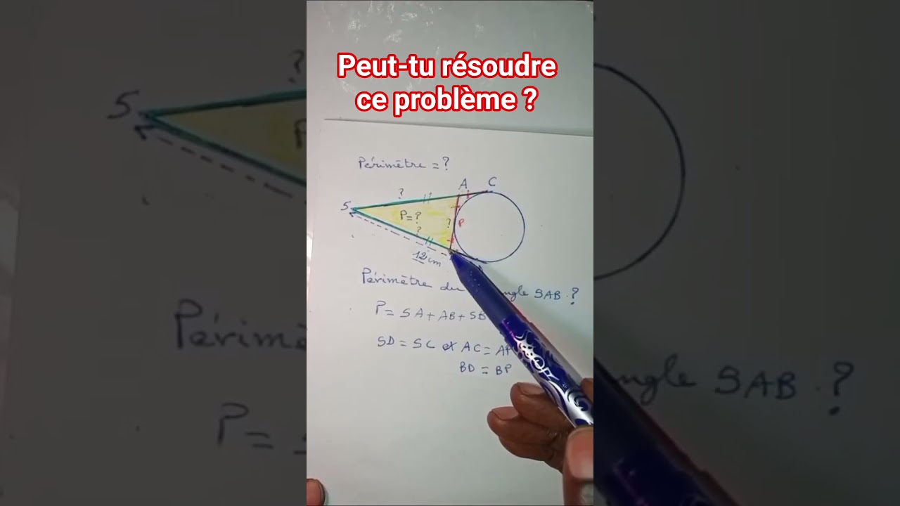 peux tu résoudre ce problème ? #maths olympiques #geometrie lycée