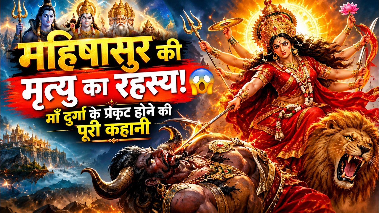 महिषासुर की मृत्यु का रहस्य ! 😱 माँ दुर्गा के प्रकट होने की पूरी कहानी #story #maadurga