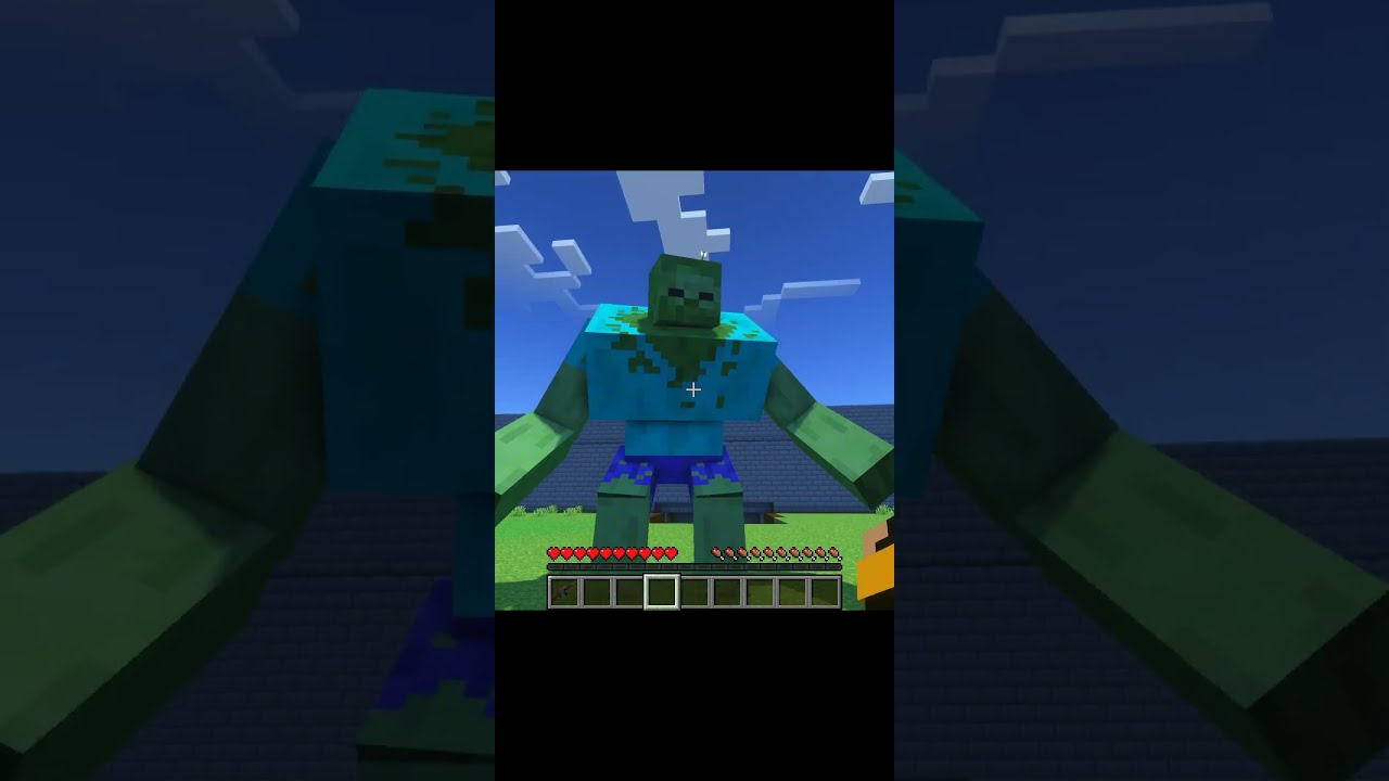 Villagers  vs Mutant zombie #shorts #minecraft