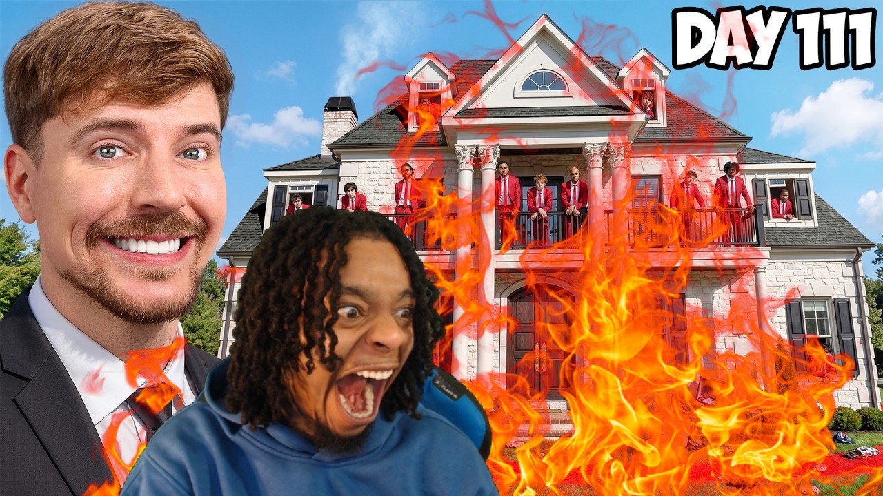 FlightReacts To MrBeast Last To Leave Mansion, Keeps It!