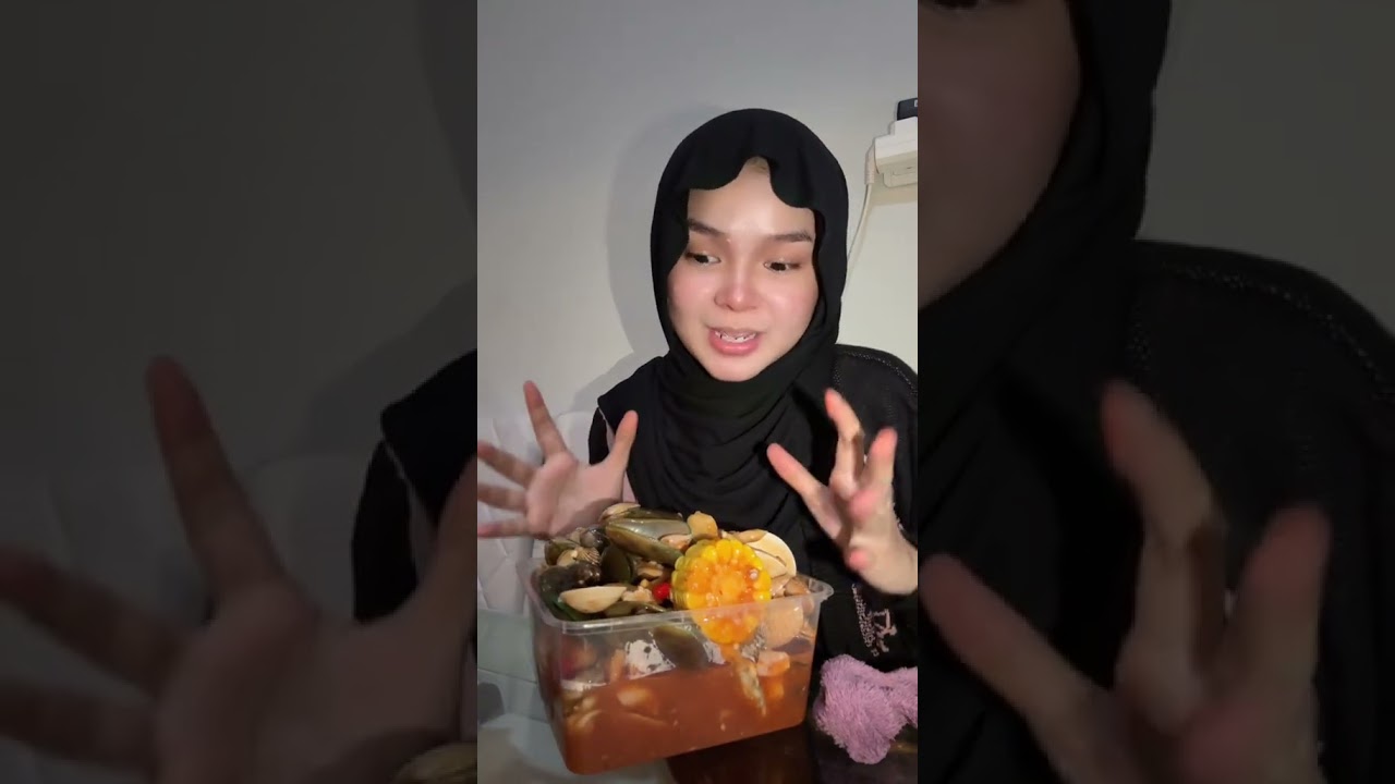makan seafood tanpa nasi tuh enak banget #shortvideo #imgetlose #nabila #mukbang #seafood #ibu
