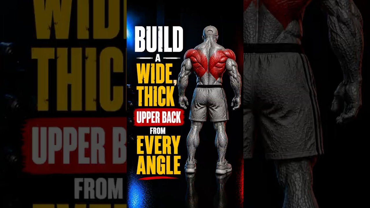Build a Wide, Thick Upper Back From Every Angle#backworkout #upperback #fitnessshorts #youtubeshorts