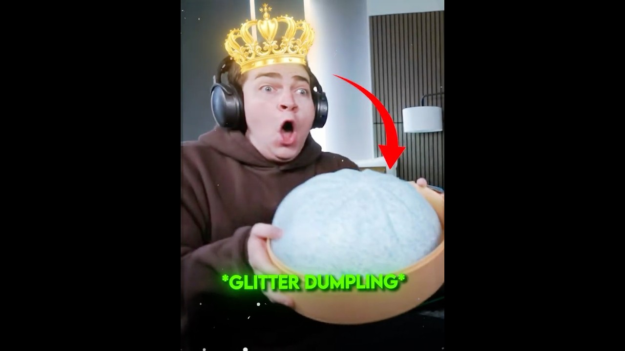 I DIDN'T EXPECT A GLITTER DUMPLING #satisfying #unboxing #shorts